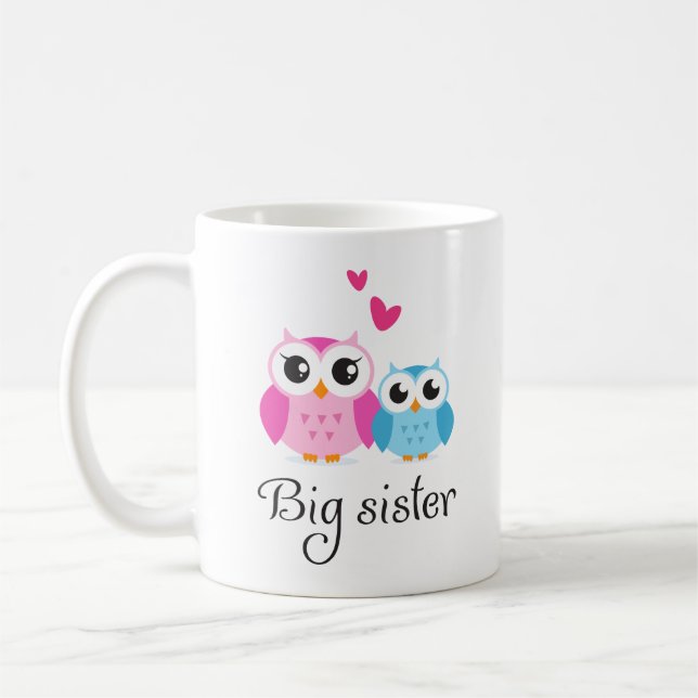 Taza De Café Dibujo animado lindo del pequeño hermano de la (Izquierda)