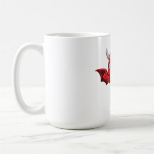 Taza De Café Dibujo animado lindo diablo volador