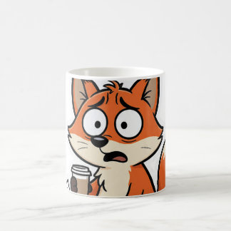 Taza De Café Dibujo Animado Meme de Zorro Divertido