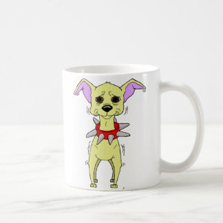 Taza De Café Dibujo animado nervioso de la chihuahua