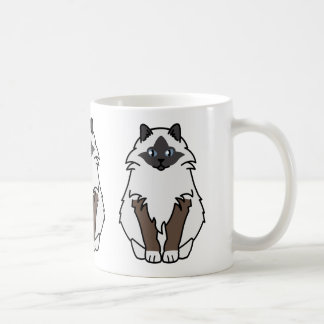 Taza De Café Dibujo animado sagrado del gato de Birman