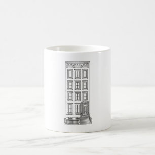 Taza De Café Dibujo clásico de apartamento con escalinata de Nu