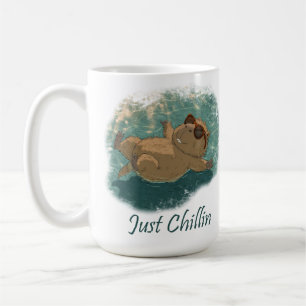 Taza De Café Dibujo con estilo de acuarela divertido capybara s