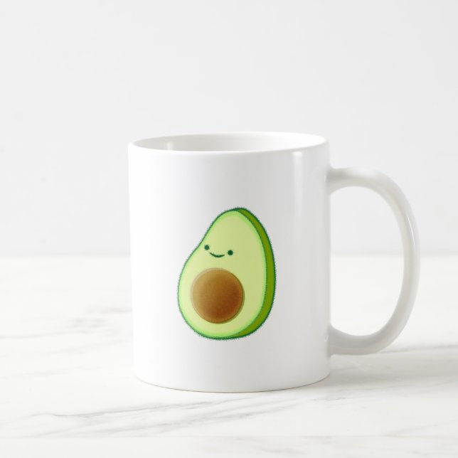 Taza De Café Dibujo de aguacate cutáneo (Derecha)