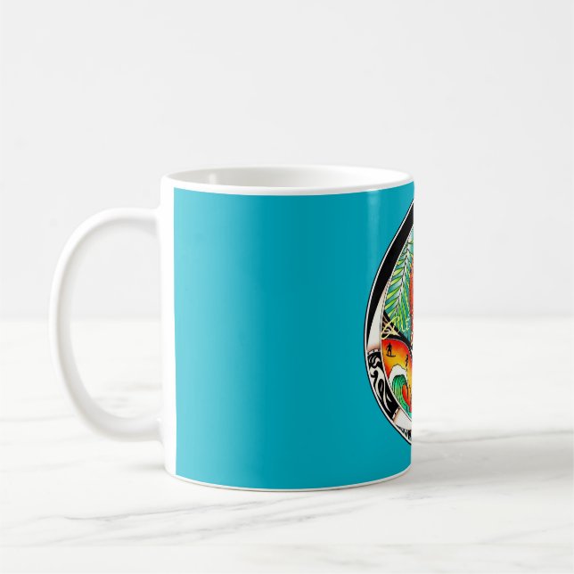 Taza De Café Dibujo de arte de Chameleon (Izquierda)