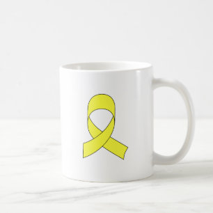 Taza De Café Dibujo de cinta amarilla