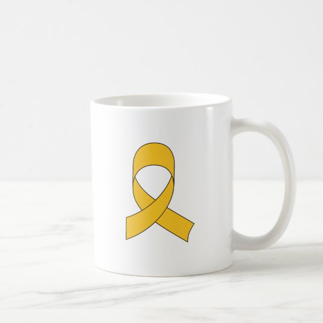 Taza De Café Dibujo de cinta de oro (Derecha)