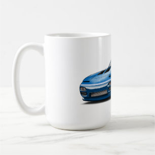 Taza De Café dibujo de coche azul 240sx