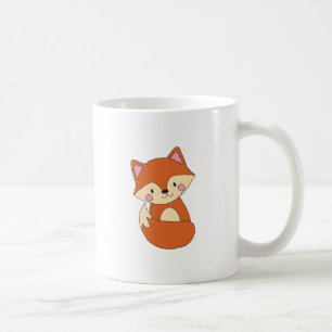 Taza De Café Dibujo de Fox Baby Diseño de Fox