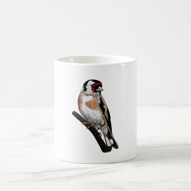 Taza De Café Dibujo de Goldfinch (Centro)