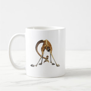 Taza De Café Dibujo de Jirafa Divertida – Diseño de Animal Lind