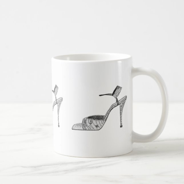 Taza De Café Dibujo de la barra de tracción de zapatos (Derecha)