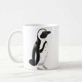 Taza De Café Dibujo de lápiz de pingüino africano