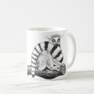 Taza De Café Dibujo de Lemur