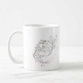 Taza De Café Dibujo de línea cara regalo diseño simple artístic