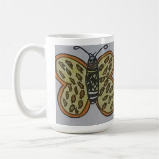 Taza De Café dibujo de mariposa