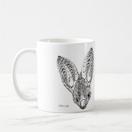 Taza De Café Dibujo de murciélagos amarillos blancos y negros