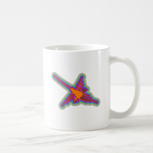 Taza De Café Dibujo de Nazca Hummingbird Perú (Derecha)