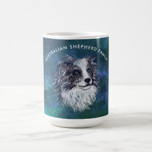 Taza De Café Dibujo de pastor australiano