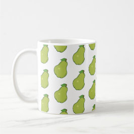 Taza De Café Dibujo de pera adorable
