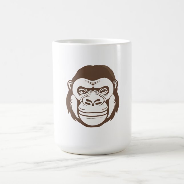 Taza De Café Dibujo de Personalizado de gorila (Centro)