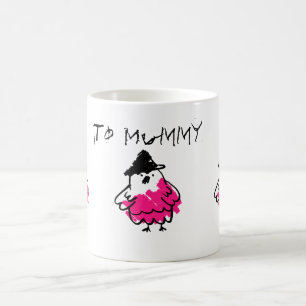 Taza De Café Dibujo de polluelos de cangrejo rosa y negro para 