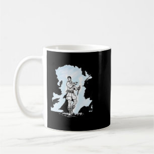 Taza De Café Dibujo de un gladiador de cuchillo por el ilustrad