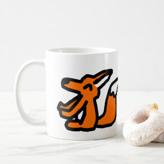 Taza De Café Dibujo de zorro divertido