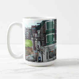 Taza De Café Dibujo del centro de Madison, Wisconsin