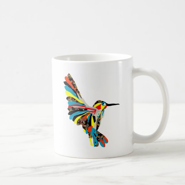 Taza De Café dibujo del colibrí (Derecha)
