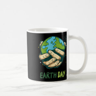 Taza De Café Dibujo del Día de la Tierra Protección Ambiental
