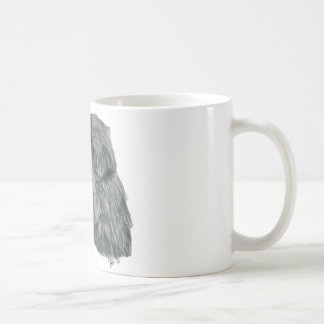 Taza De Café Dibujo del grafito de Newfie