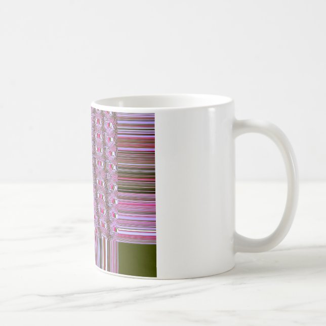 Taza De Café Dibujo del patrón abstracto de denso e intrincado (Derecha)