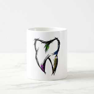 Taza De Café Dibujo dental. Dentist Dental Practice Client Gift