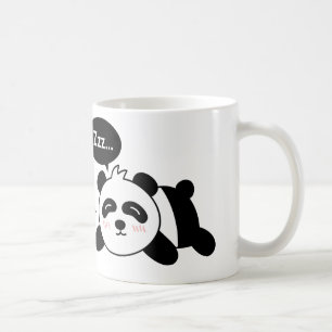 Taza De Café Dibujo divertido de un panda lindo durmiendo