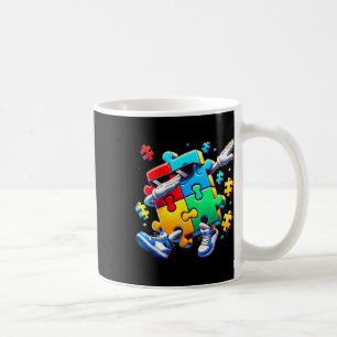 Taza De Café Dibujo Divertido y Genial Pieza de Rompecabezas Co