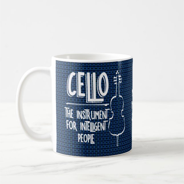 Taza De Café Dibujo inteligente de líneas de cifrado (Izquierda)