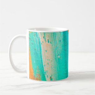 Taza De Café Dibujo manual de pintura al óleo. Resumen de antec