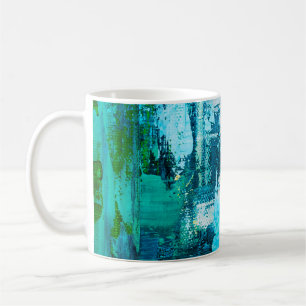 Taza De Café Dibujo manual de pintura al óleo. Resumen de antec