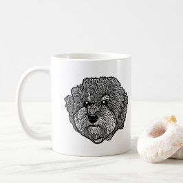 Taza De Café Dibujo manual personalizado de perro de Cavoodle g