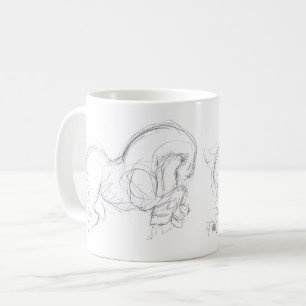 Taza De Café Dibujo original 3 año de caballo Zodiac cumpleaños