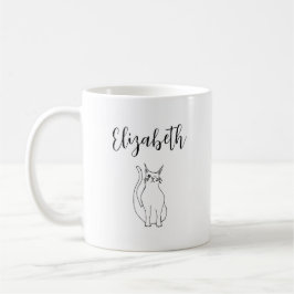 Taza De Café Dibujo personalizado de Personalizado Kitty