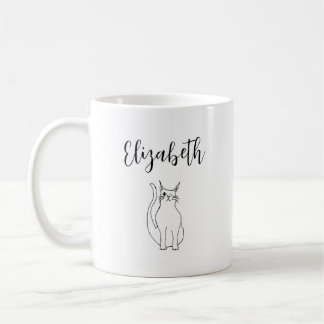 Taza De Café Dibujo personalizado de Personalizado Kitty