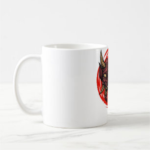 Taza De Café Dibujo Samurai Diseño Arte Asiático