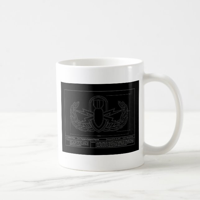 Taza De Café Dibujo técnico del EOD (Derecha)