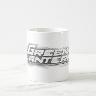 Taza De Café Dibujo verde de la linterna