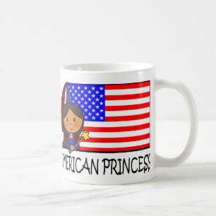 Taza De Café Dibujos animados de clip art princesa americana li