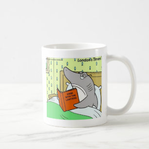 Taza De Café Dibujos animados de Rick London Tiburón divertido