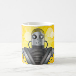 Taza De Café Dibujos animados de robot mecánico