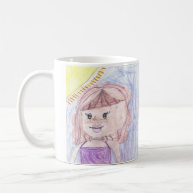 Taza De Café Dibujos de arte personalizados niños a este lindo (Izquierda)